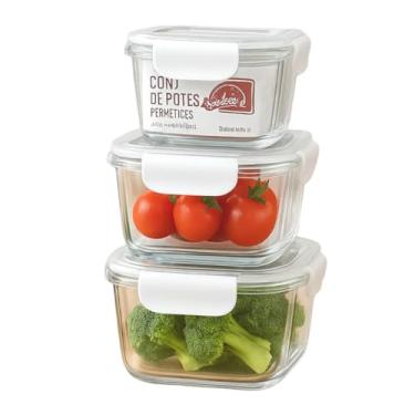 Imagem de Conjunto 3 Pote Hermético (3, Quadrado)