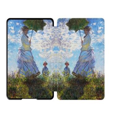 Imagem de Akacy Capa com padrão de TPU pintado para Kindle Paperwhite de 6,8 polegadas 11ª geração lançada em 2021 (Modelo: M2L3EK) com função automática de despertar/dormir/à prova d'água (13)