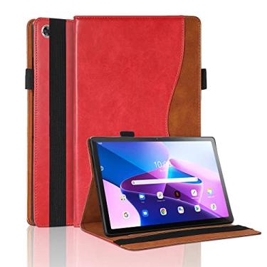 Imagem de TIPOYOROO Capa para Lenovo Tab M10 Plus 10,6 2022 2022 Premium Slim PU Couro Dobrável Capa Inteligente Protetora com Suporte Multi-Ângulo Suporte para Cartão para Tablet Lenovo Tab M10 Plus 3ª Geração de 10,6 polegadas