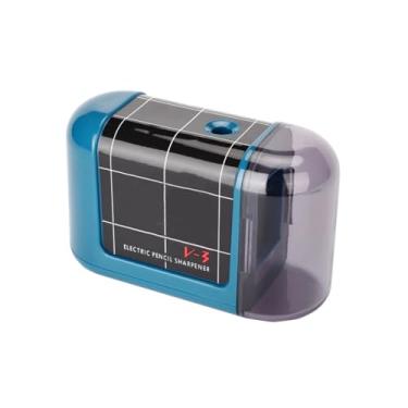 Imagem de Apontador de lápis elétrico operado por bateria, apontador de lápis elétrico portátil para crianças, para lápis de cor nº 2 (6 a 8 mm), escola, casa, escritório, sala de aula (azul)