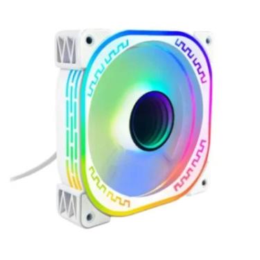 Imagem de Cooler Hoopson Para Gabinete 120mm Hoopson Cl-160b RGB Branco