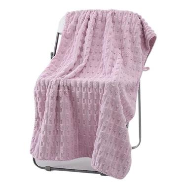 Imagem de KIT Toalha de Banho Microfibra Coral 70x140cm – toque Macia, Leve, Alta Absorção e Secagem Rápida (Roxo-RYG09,2)