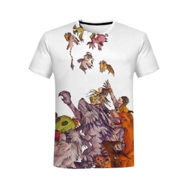 Imagem de Camiseta Unissex Oversized Com Estampa 3D Do Anime Digimon Adventure, 
