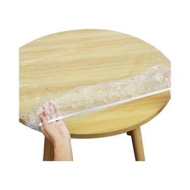 Imagem de Toalha De Mesa Redonda Transparente Impermeável E À Prova De Óleo Prot
