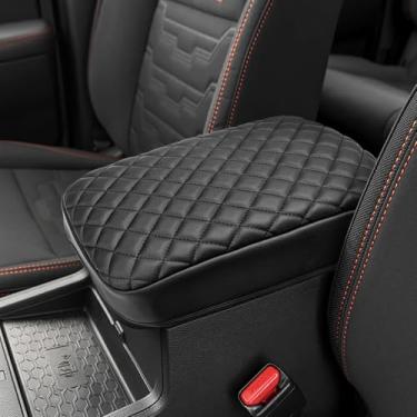 Imagem de KBH Capa de apoio de braço para console central para Nissan Frontier 2022 2023 2024 2025, protetor de tampa do console médio, couro de vinil, antiarranhões, preto