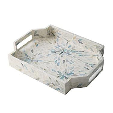 Imagem de Fruteira prato de frutas casa retangular binaural bandeja de frutas sala de estar cozinha restaurante decoração mesa prato de doces prato de frutas prato de frutas (tamanho: B) (uma cor A)