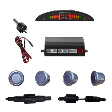 Imagem de SANDETOUN Kit de sensor de estacionamento kit de sensor de reserva sensor reverso para carro 18 opções de cores para sondas ajustável alarme volume profissional sensor de reversa para carro assistente
