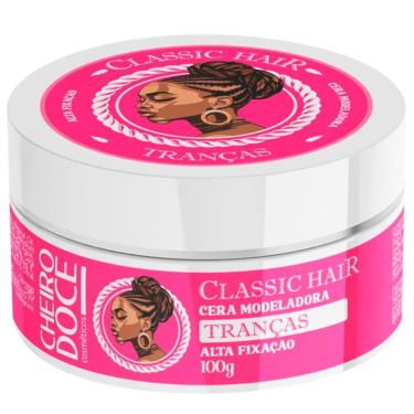 Imagem de Cera Modeladora Classic Hair Tranças Cheiro Doce Alta Fixação 100g