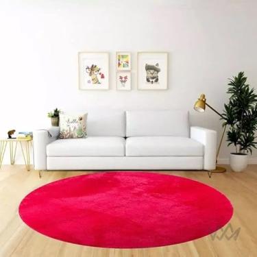 Imagem de Tapete Apolo Redondo Pelo Baixo 1,5m - Pink