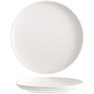 Imagem de Estilo Criativo Nórdico Steak Jantar Prato De Cerâmica Utensílios De Mesa Ocidentais Prato Doméstico Prato De Sobremesa Prato De Café Da Manhã Salada Prato De Pizza,Branco,6 Polegadas,YUYANAIAI