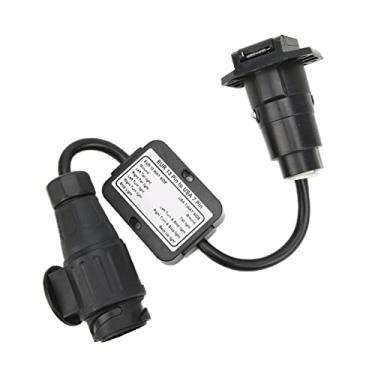 Imagem de Generic Conversor de Luz de Trailer Europeu para Americano Converte Eficientemente 13 Pinos Em Conector Redondo de 7 Vias para Veículos Dos EUA