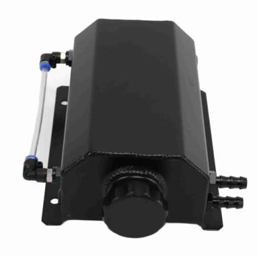 Imagem de Naroote Tanque de Expansão de Refrigerante Liga de Alumínio Durável Tanque de Transbordamento de Radiador Universal Adequado para Adequado para para para , Capacidade 2L (Preto)