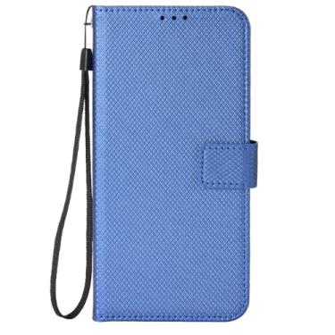 Imagem de Capas para Xiaomi Redmi 15 4G Capas,PU couro página magnética virando Stand up filme assistindo design,Design de carteira com slots de cartão,Proteção surround completa-Blue