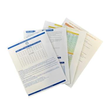 Imagem de Cartões de referência rápida F&L HVAC - Guia de carregamento e solução de problemas de refrigerante para condicionadores de ar e bombas de calor - dupla face, à prova d'água (4 cartões) (tabela HVAC