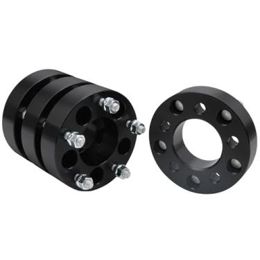 Imagem de IRONTEK Adaptadores de roda 5x5 a 5x4,5 aptos para Chevrolet Caprice, Dodge Journey, Chrysler Pacifica, Cadillac, Buick, espaçadores de roda de passo de rosca forjada de 3,8 cm M12x1,5 furo do cubo