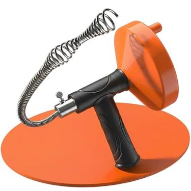 Imagem de Ralo de cobra de 33 metros, ferramenta de remoção de entupimento de cabelo de drenagem de cobra de encanamento, ralo de desentupidor de pia, trado de cobra de vaso sanitário resistente, ferramenta de