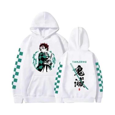 Imagem de Moletom plus Size Demon Slayer Anime Tanjiro Kamado Masculino Feminino