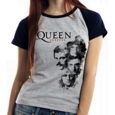 Imagem de Baby look blusa feminina ou Camiseta unissex Queen Forever, Camiseta G