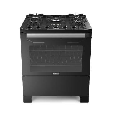 Imagem de Fogão de Piso Itatiaia 5 Bocas Itamaster Preto – Bivolt