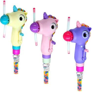 Imagem de  Brinquedo Unicórnio com Luz Kit com 3 Unidades - Candy Toys Fampar, U
