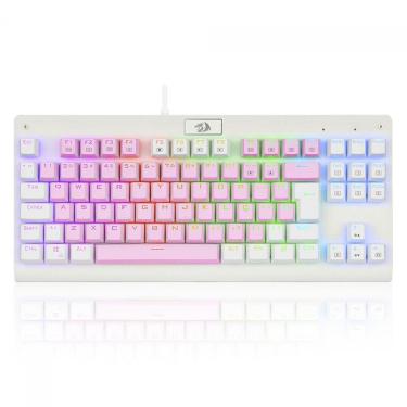 Imagem de Teclado Mecânico Gamer Redragon Dark Avenger, RGB, Switch Blue, ABNT2, - K568PW-RGB (PT-BLUE)-Unissex