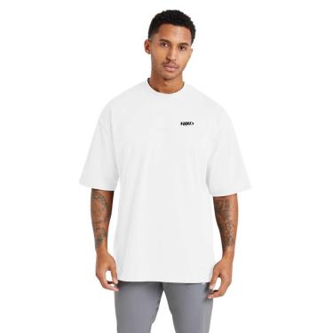 Imagem de Camiseta Oversized Masculina Estampada em Algodão Respirável para Uso Diário-Masculino