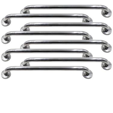 Imagem de Barra de Apoio para Parede em Aço Inox 24mm de Diâmetro Segurança e Acessibilidade (8, 50cm)