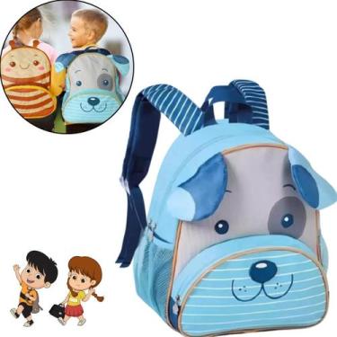 Imagem de Mochila de Costas Infantil Com Alças Clio Pets Bichinhos 3D Menino Men