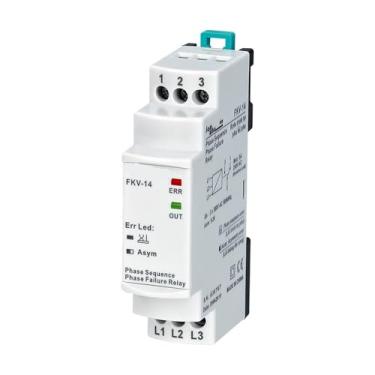 Imagem de FKV-14 3 * 380 VAC Falha de fase trifásica não neutro, assimetria de fase (fixo. 30%), relé de sequência de fase
