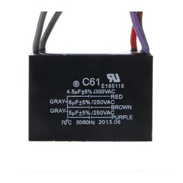 Imagem de CBB61 Capacitor de conexão de energia elétrica 4,5uf+6uf+5uf 250V 5 fios