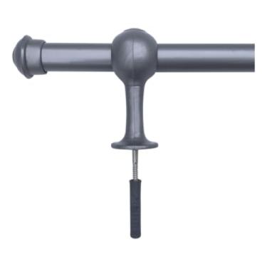 Imagem de Conjunto de varões para cortinas em madeira com 2,00 m x 19 mm(CINZA)