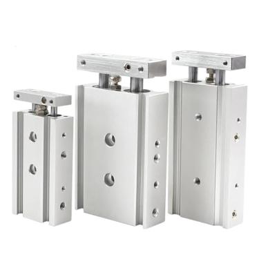 Imagem de Cilindro de ar pneumático de eixo duplo de haste dupla de aço inoxidável 15 x 10 15 x 20 15 x 30 15 x 40 15 x 50 15 x 60 15 x 70 15 x 80 15 x 100 (CXSM15-70)