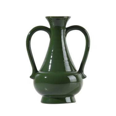 Imagem de Vasos de cerâmica retrô para decoração de interiores de casa, sala de estar, mesa de trabalho, vaso hidropônico, arranjo de flores, vaso de mesa (A)