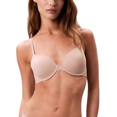 Imagem de Calvin Klein Sutiã feminino perfeitamente forrado levemente forrado com toque de memória, Nu, 34C