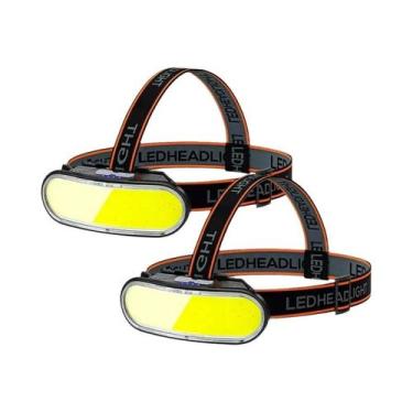 Imagem de Lanterna De Cabeça LED COB Recarregável 180 graus Lanterna De Camping 