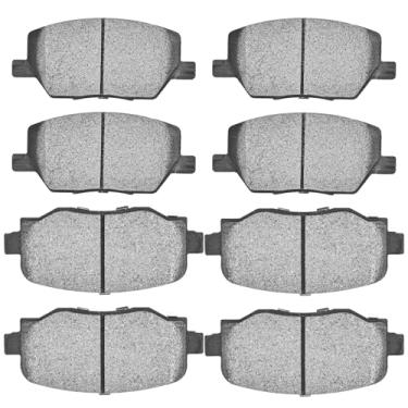 Imagem de JLEO Pastilhas de freio dianteiras traseiras lado do motorista e do passageiro para Jeep Renegade 2015 2016 2017 2018 2019 2020 2021 2022, para Fiat 500X D1809 D1811 2016-2021