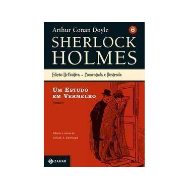 Imagem de Um Estudo Em Vermelho - Sherlock Holmes  Vol. 6 (Romance) - ZAHAR, Sor