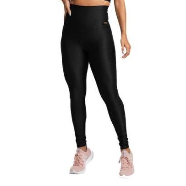 Imagem de Legging Poliamida Canelada Preta Massam Fitness-Feminino