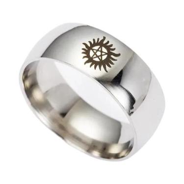 Imagem de Anel Unissex De Aço Inoxidável Sun Force Evil Supernatural, Joia Para 