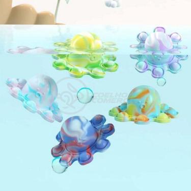 Imagem de Chaveiro Polvo Reversível Pop It Anti Stress Apertar Tiktok