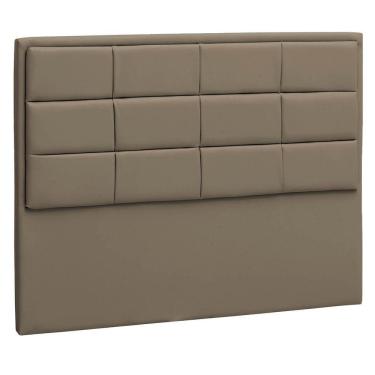 Imagem de Cabeceira Casal Tallin P04 140 Cm Suede Marrom Claro