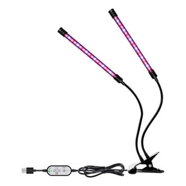 Imagem de Luz Led Dupla Para Crescimento Plantas Estufa Luminaria