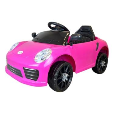 Imagem de Mini Carro Elétrico Infantil 6v Com Luz Até 30kg Rosa - BW394RS