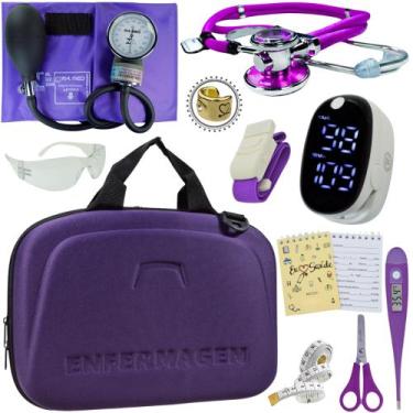 Imagem de Kit Enfermagem Maleta Completo Super Luxo + Monitor Glicose - Love Sau