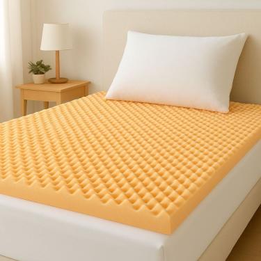 Imagem de Colchão Pillow Top Colchonete Espuma D33 Casca Caixa De Ovo Anti Escaras Alívio De Pressão casal