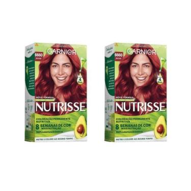 Imagem de Coloraçao Nutrisse 66.60 Louro Esc Ult Verm/Rouge-Kit C/2Un