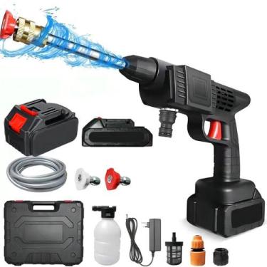 Imagem de Lavadora de Alta Pressão Portátil Sem Fio 2 Baterias Bivolt Recarregáv