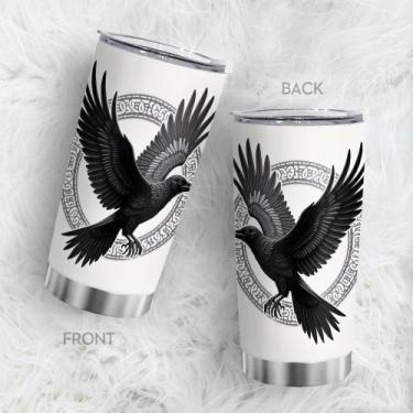 Imagem de Caneca de café Tumbler Oasisdream 600mL com estampa Raven