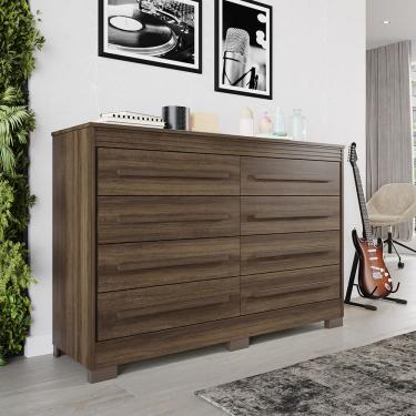 Imagem de Cômoda 8 Gavetas com Pés California Benetil