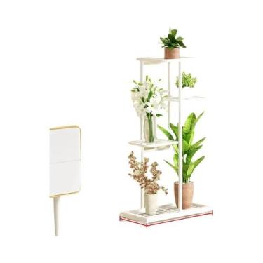 Imagem de Prateleiras De Ferro Para Plantas, Suporte Múltiplo Para Vasos De Flor